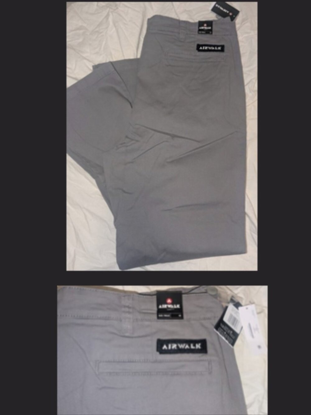 NWT Mens AIRWALK Grey Woven Pants Size 40 x 32